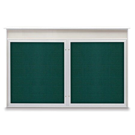 United Visual Products Open Faced Traditional Corkboard, 96x48" UV647A-SATIN-DRKSPR
